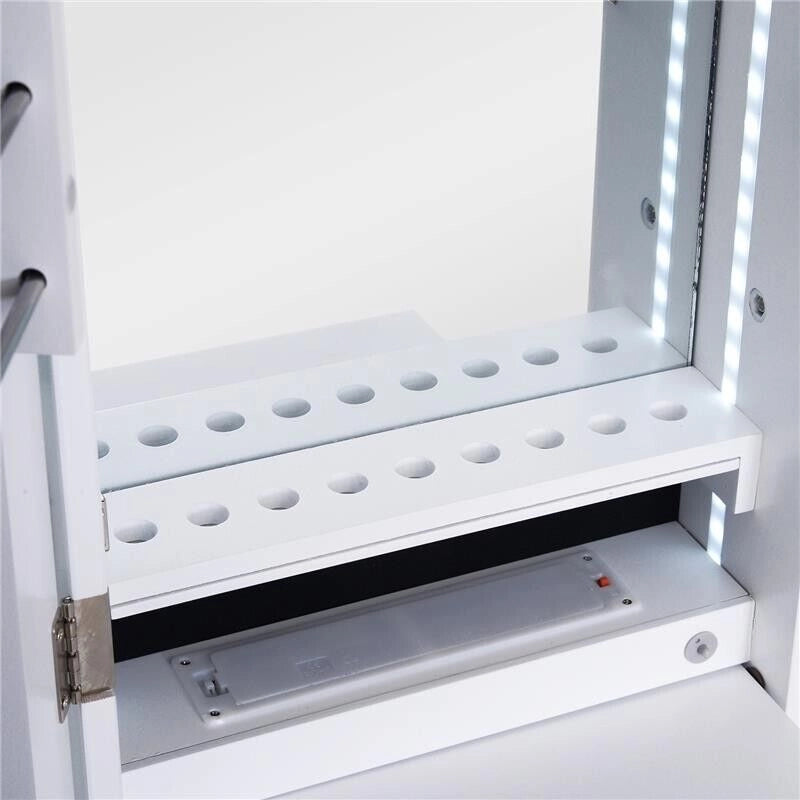 ARMADIO PORTAGIOIE CON SPECCHIO CON LUCI LED 30X146X36CM BIANCO