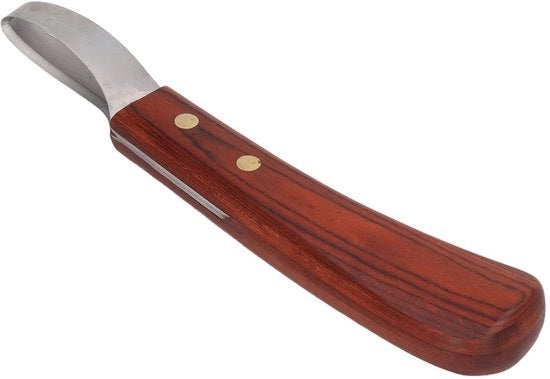 Ferramenta per Cavallo Superscherpa - Lame in Acciaio Inossidabile - Manico in Legno di Gomma - Progettata per un Ergonomia Ottimale - Adatta per Cavallo - Peso 121g