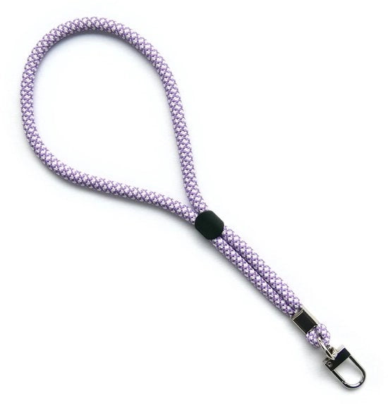 Polsbande corto regolabile - Polsbande - Banda di sudorazione - Polsbande fitness - Anello di carabiner - Bianco-azzurro - Polsbanda