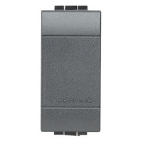 Living light pezzi 2 tappo copriforo antracite 1 modulo l4950 falso polo