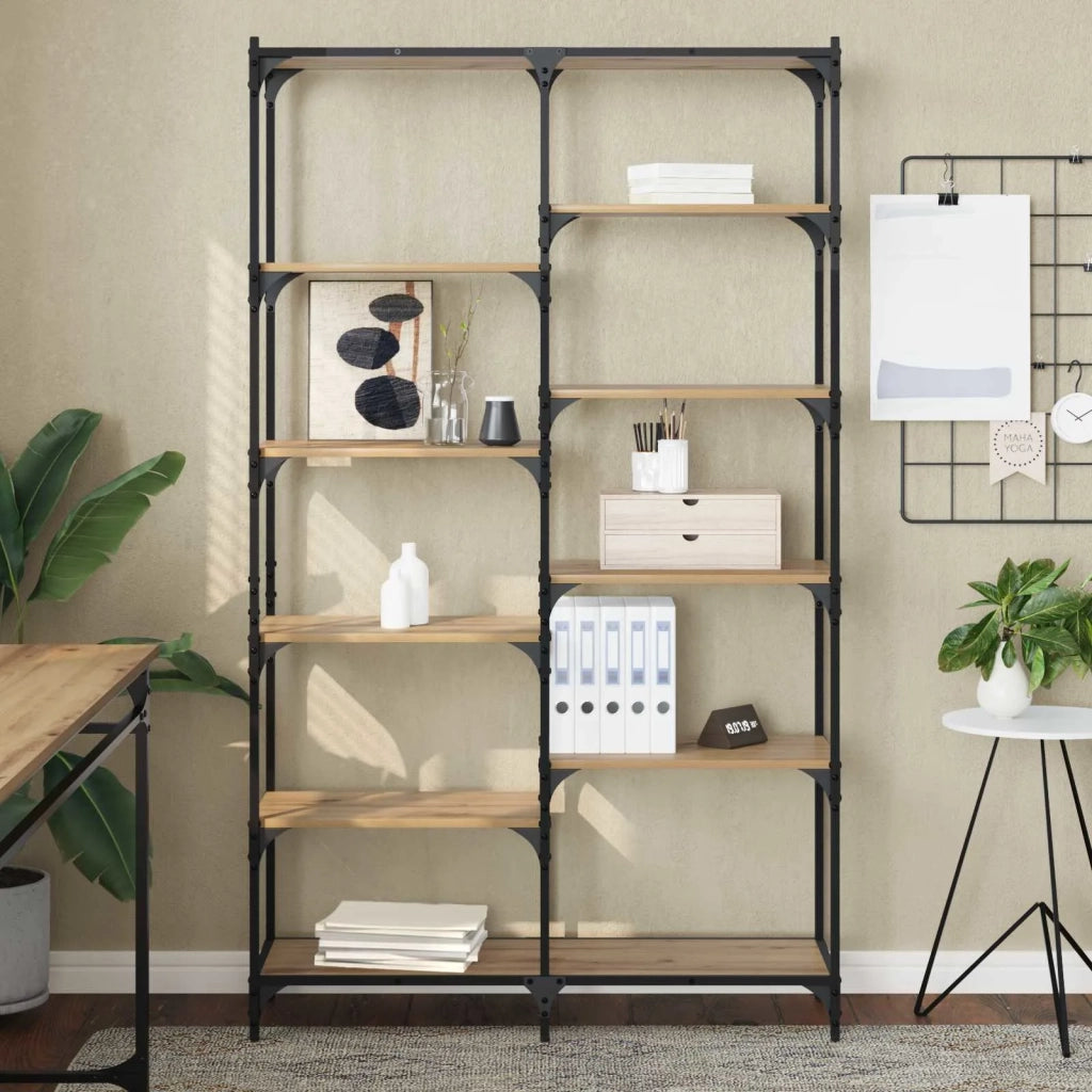 Libreria rovere artigianale 100 x 32 x 170 cm Legno multistrato 881891