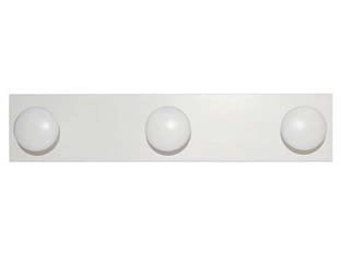 APPENDIABITI IN LEGNO 3 POSTI BIANCO  cm.9x44