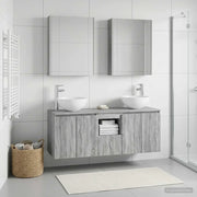 Set di Armadi da Bagno 5 pcs Sonoma grigio 53 x 15,5 x 70 cm 3406372