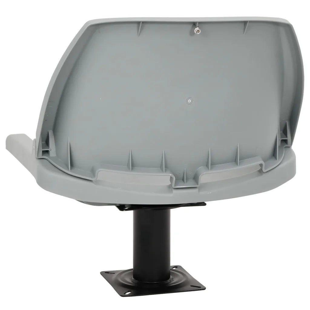 Set Sedile Barca Pieghevole 2pz Senza Cuscino Grigio 48x51x41cm 3284272