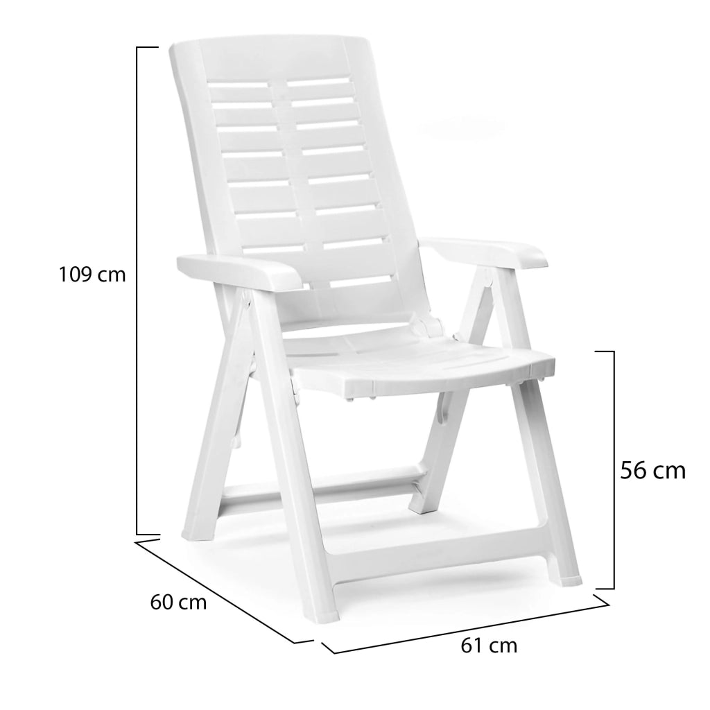 Halsell, Sedia da Esterno una Sedia Made in Italy, Bianco