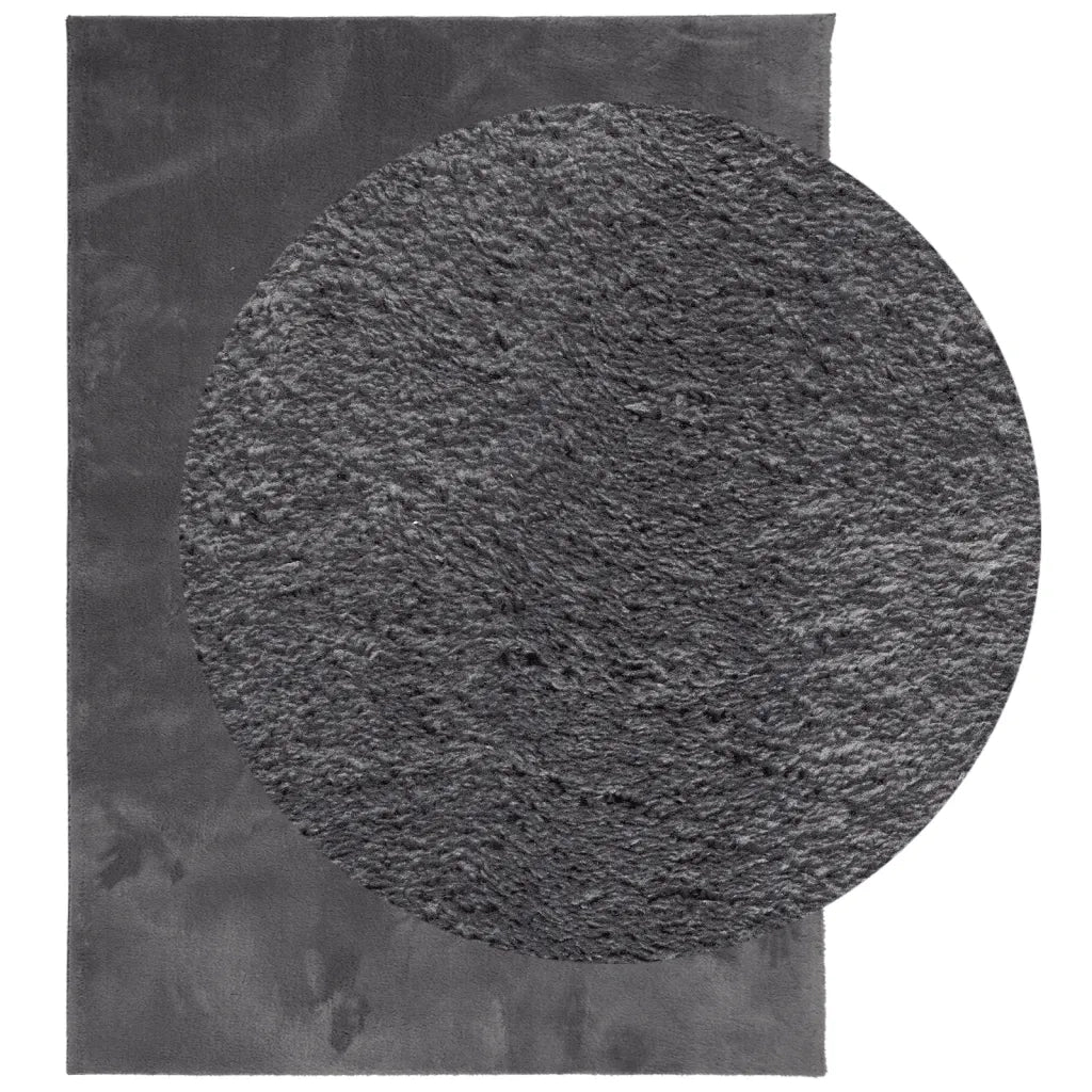 Tappeto Pelo Corto HUARTE Morbido Lavabile Antracite 240x340 cmcod mxl 133610