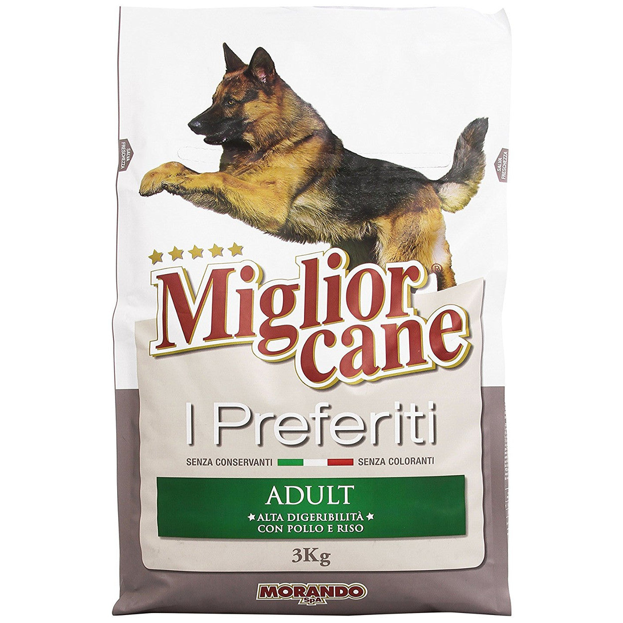 Multipack da 4 morando migliorcane i preferiti croccantini per adulti da 3 kg ciascuno