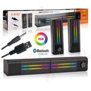 Trade Shop - Casse Soundbar Barra Audio Usb 2.0 Speaker Blutooth Led Rgb Home Theatre Pk6807 -