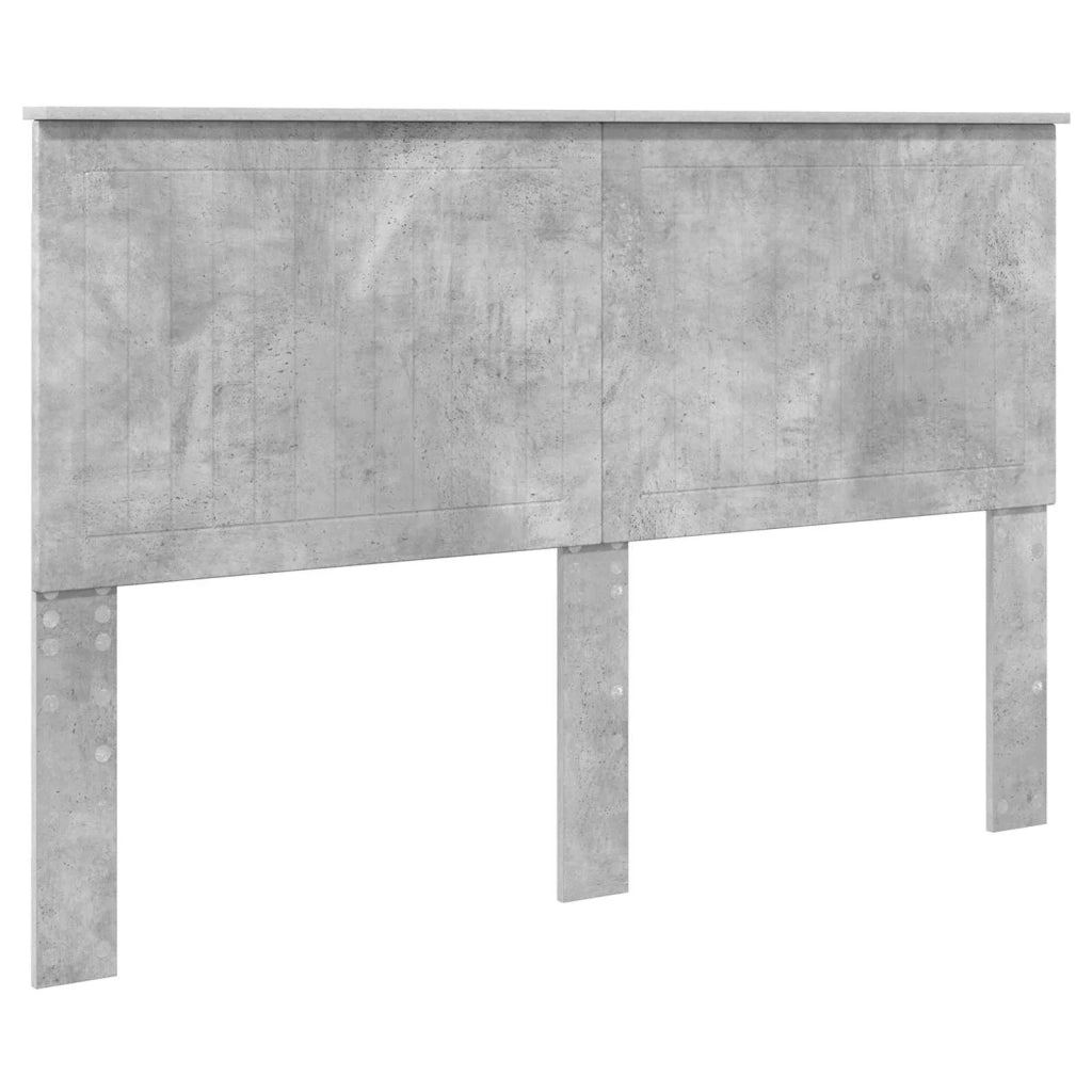Letto con Contenitore con testiera Grigio cemento 150 x 200 cm