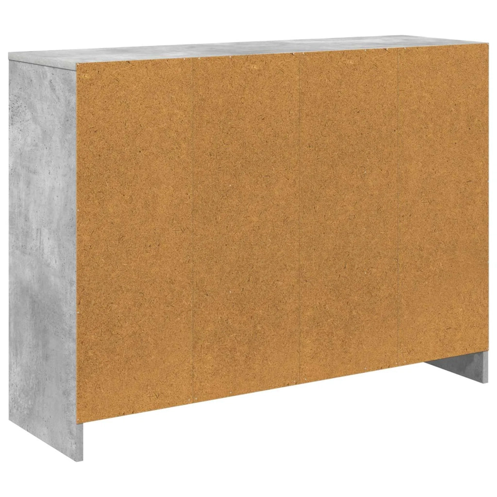 Credenza | Madia | Buffet da pranzo | Armadio da pranzo con cassetto Grigio cemento 102 x 32 x 73,5 cm
