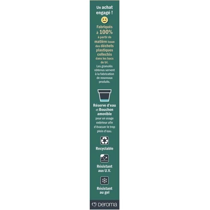 Giardiniera - DEROMA - Muret Save R - 75L - 79cm - Grigio scuro