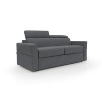 Avalon Divano letto con materasso H18 180 cm (mat. 120x197 cm) antracite