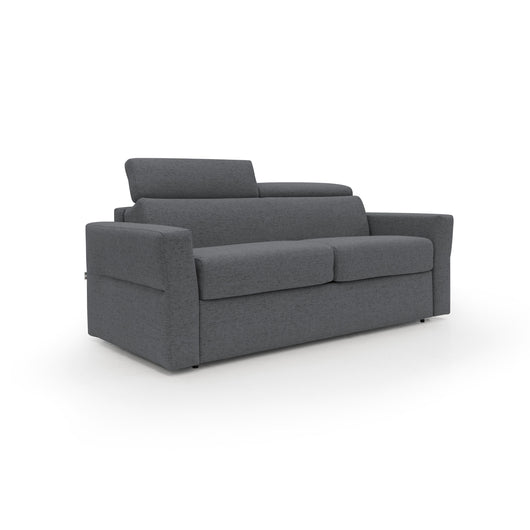 Avalon Divano letto con materasso H18 220 cm (mat. 160x197 cm) azzurro