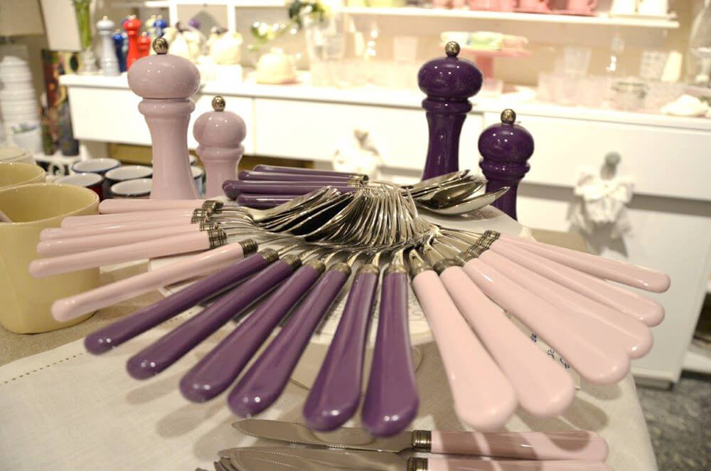 Servizio Set di Posate 24 Pezzi in Acciaio Inox Rivadossi Sandro Giulietta Blu