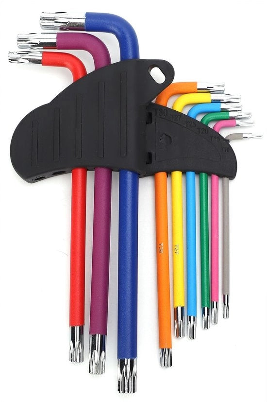 Kit di chiavi per bicicletta - Riparazione bicicletta - Forma stellare - Lunga