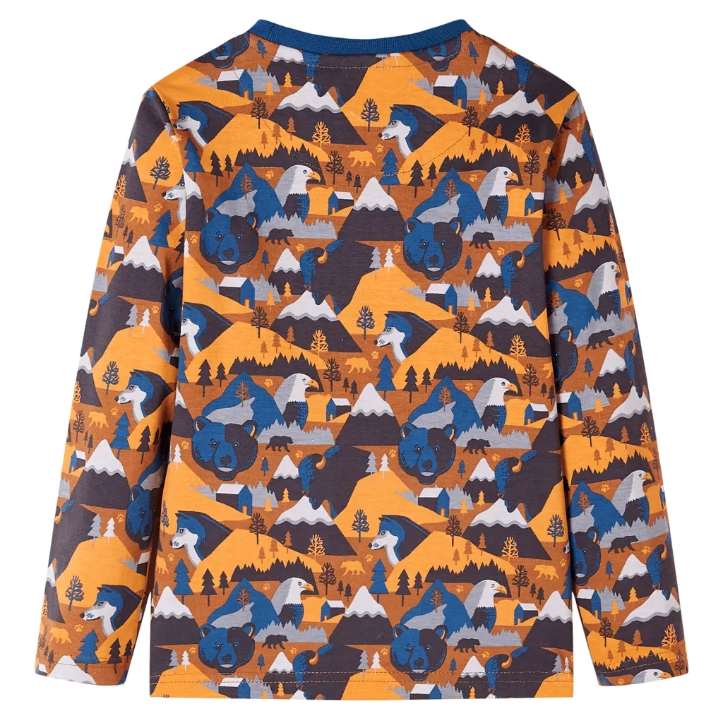 Pigiama per Bambini Maniche Lunghe Cognac 128 CFW7351965