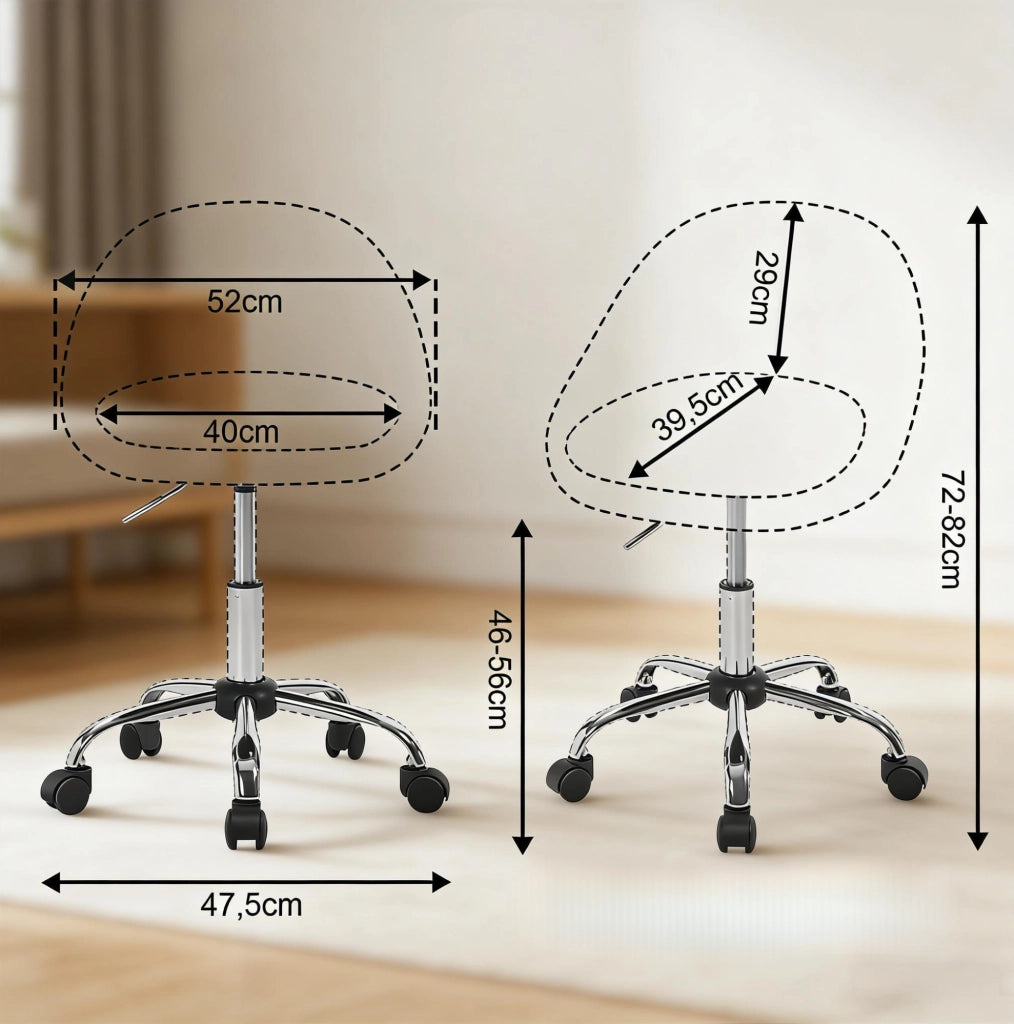 Sedia da ufficio ergonomica girevole in velluto grigio scuro