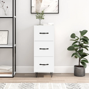 Credenza-Buffet-Armadio da cucina Bianca 34,5x34x90 cm in Legno Multistrato 479392