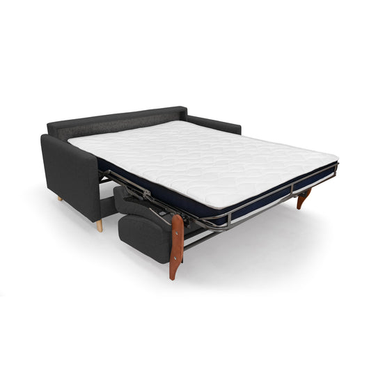 Edgar Divano letto matrimoniale in tessuto felis impermeabile T03 160 cm (mat. 120x197) antracite
