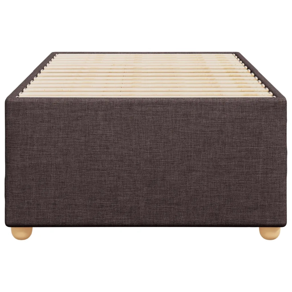 Giroletto senza Materasso Marrone Scuro 80x200 cm Tessuto 3284690