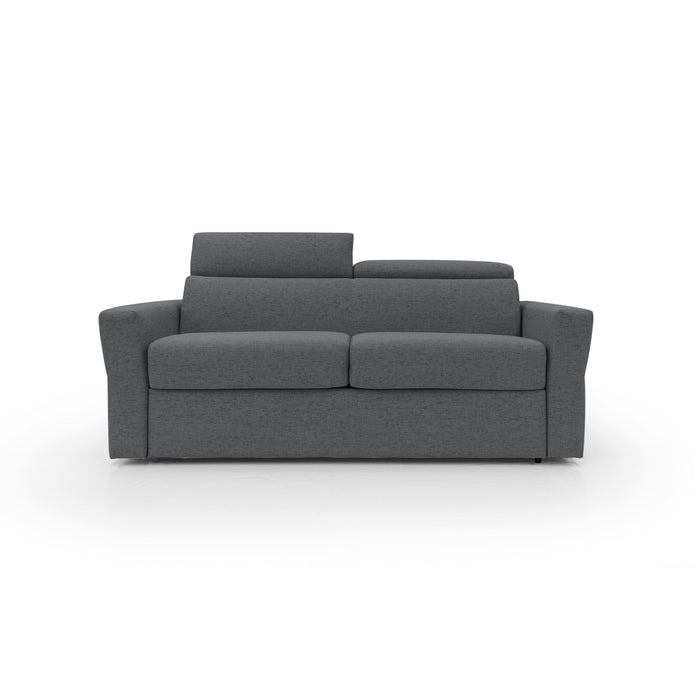 Avalon Divano letto con materasso H18 180 cm (mat. 120x197 cm) antracite