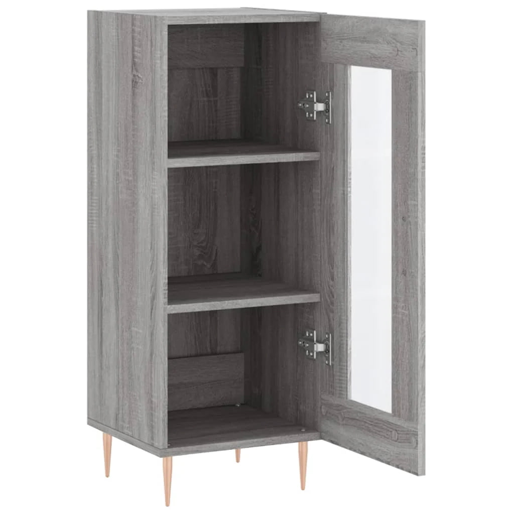 Buffet credenza cassettiera armadio mobile contenitore organizer cucina soggiorno Sonoma 34,5 x 34 x 90 cm legno ingegnerizzato grigio 02_0036331