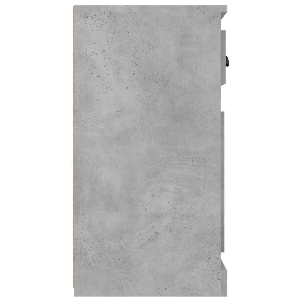 Credenza-Buffet-Armadio da cucina Grigio Cemento 70x35,5x67,5 cm in Legno Multistrato 485993