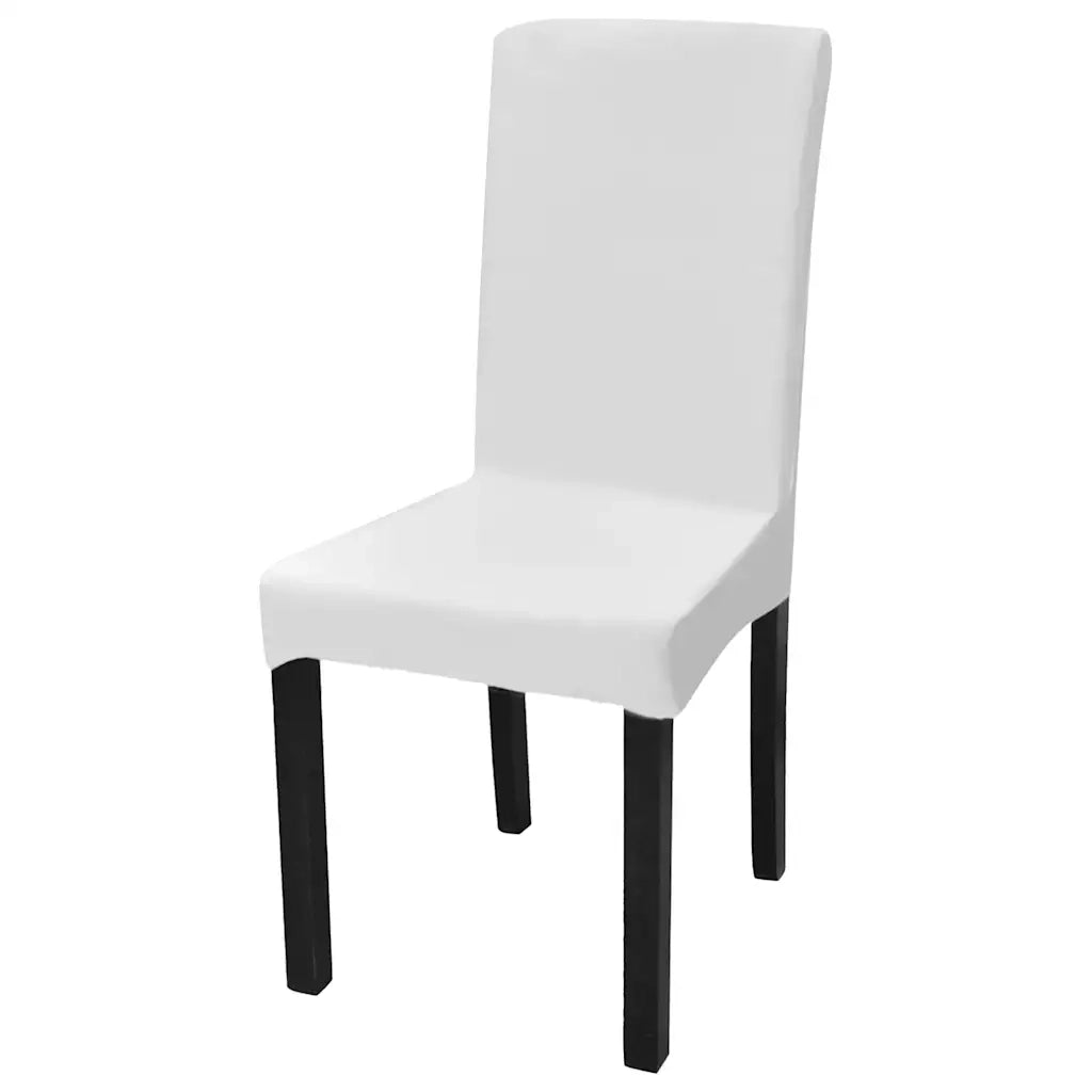 Coprisedia Elasticizzata Dritta Set 6 pz Bianco CFW9089743