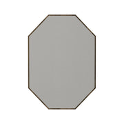 Giudice, Specchio Forma Ottagonale, 2x70h cm Marrone Noce