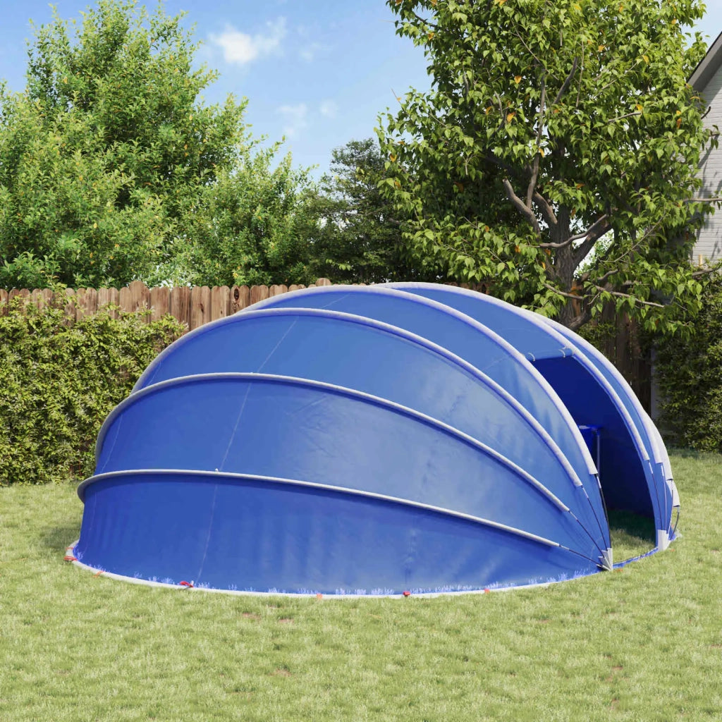 Tenda da piscina a cupola 538 x 440 x 204 cm Blu Azzurro 42001136