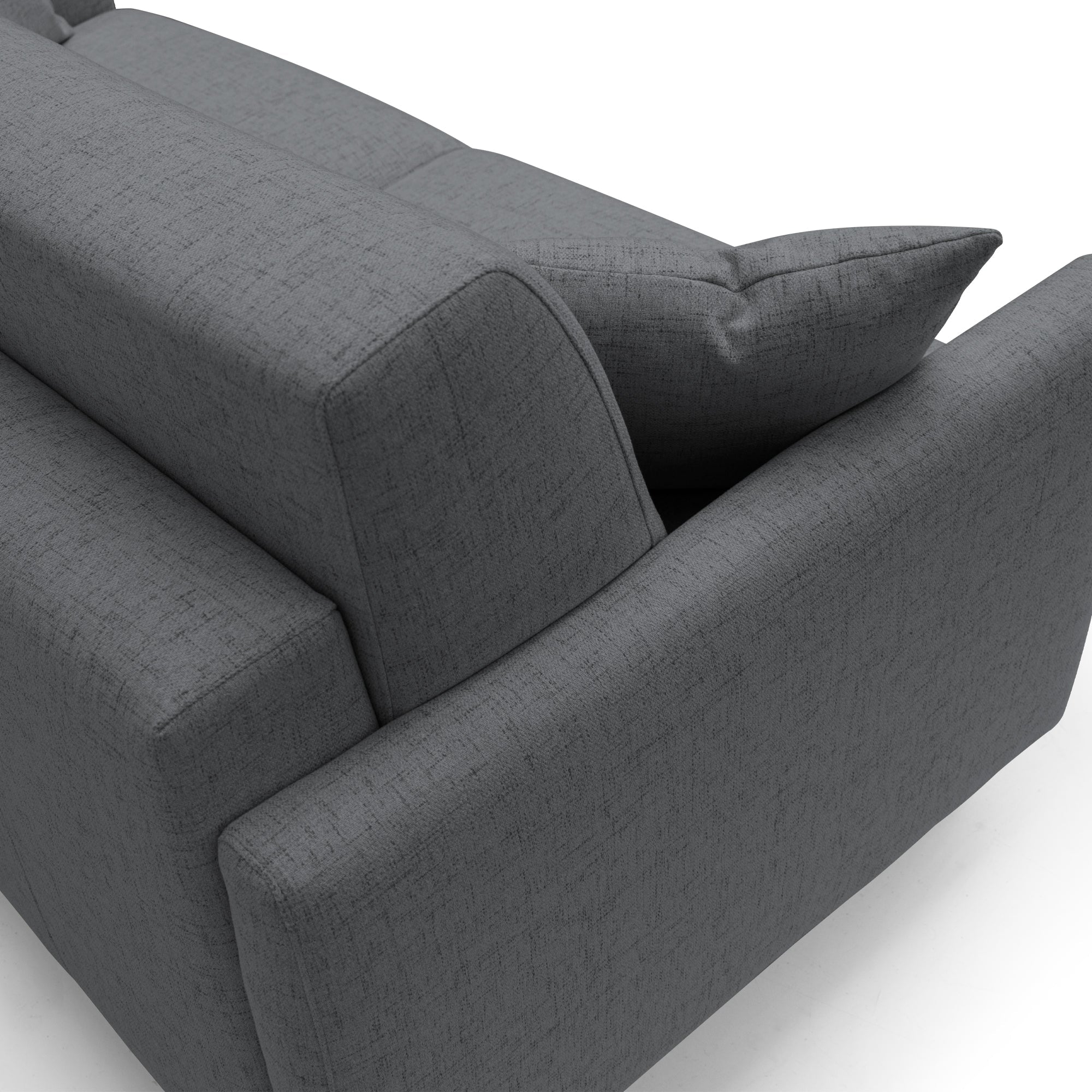 Edgar Divano letto matrimoniale in tessuto felis impermeabile T03 200 cm (mat. 160x197) antracite