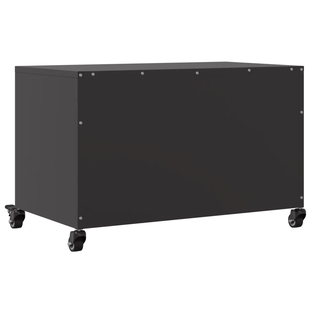 Mobile TV Nero 68x39x43,5 cm in Acciaio