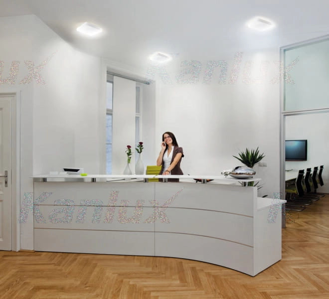 Plafoniera LED Kanlux Varso 18W 4000K IP54 quadrata 28cm bianca