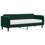 Divano letto | Sof¨¤ letto | Letto singolo con Materasso Verde Scuro 80x200 cm in Velluto