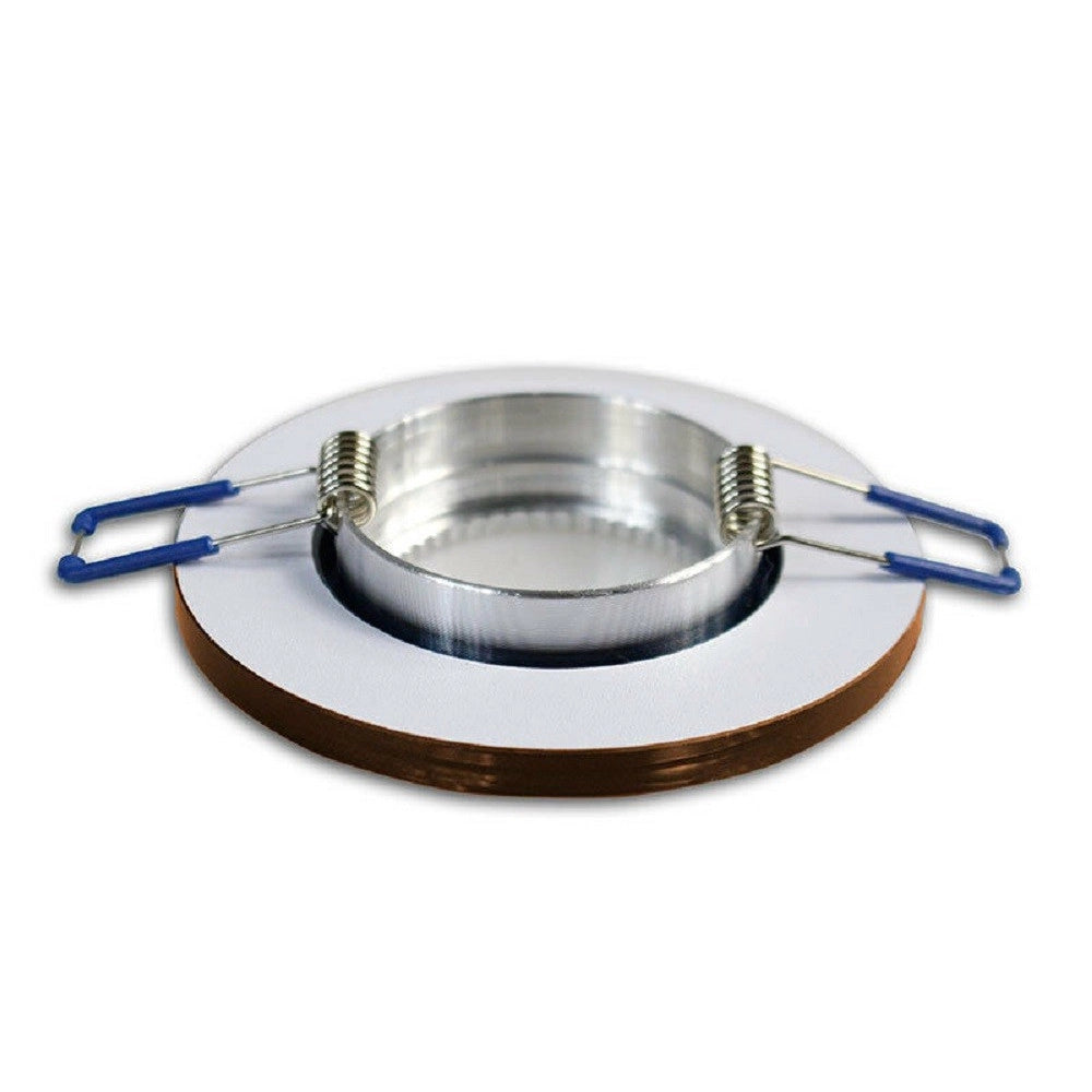 Trade Shop - Portafaretto Da Incasso Tondo Vetro Effetto Specchio Supporto Controsoffitto P19 -