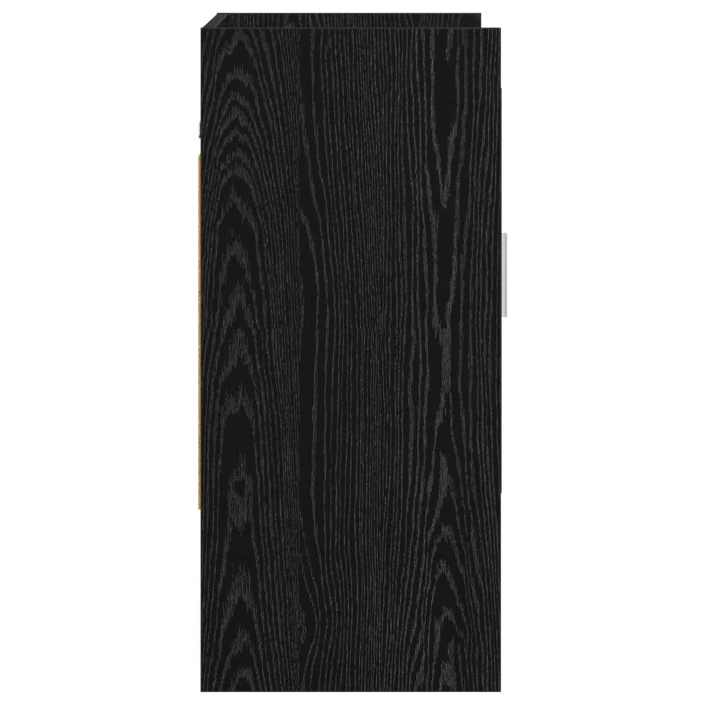 Scaffale da parete A parete Rovere Nero 80 x 36 x 80 cm 8011372