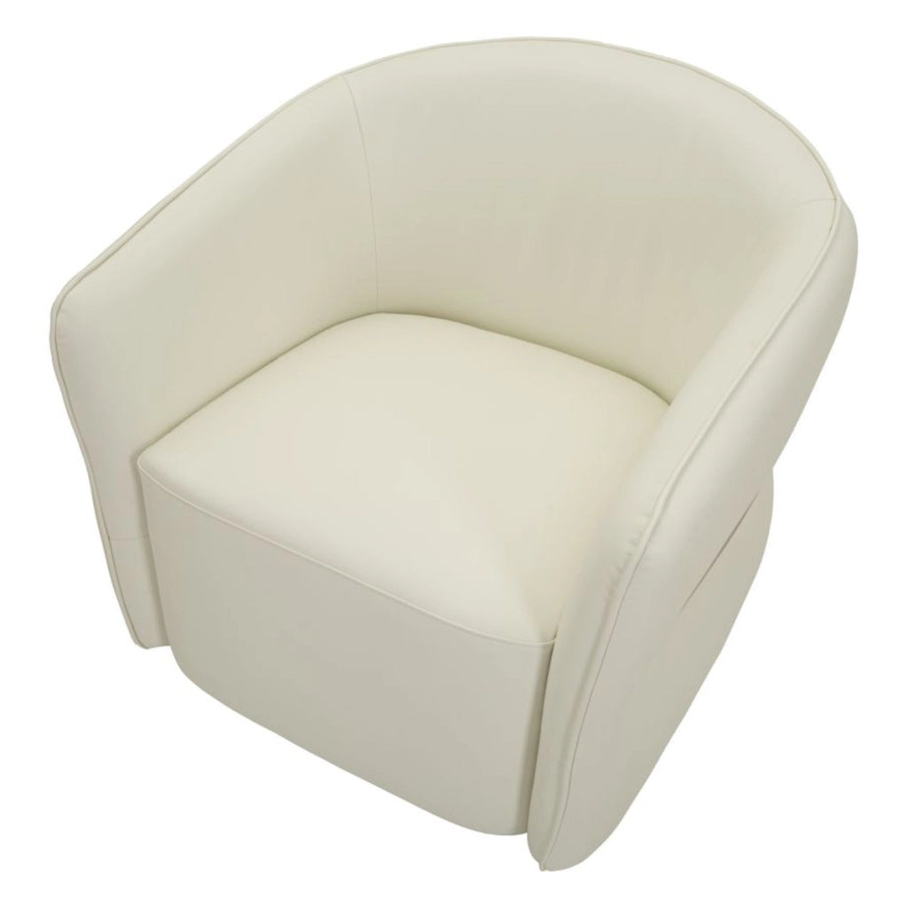 Poltrona Minsk in bianco con dettagli oro