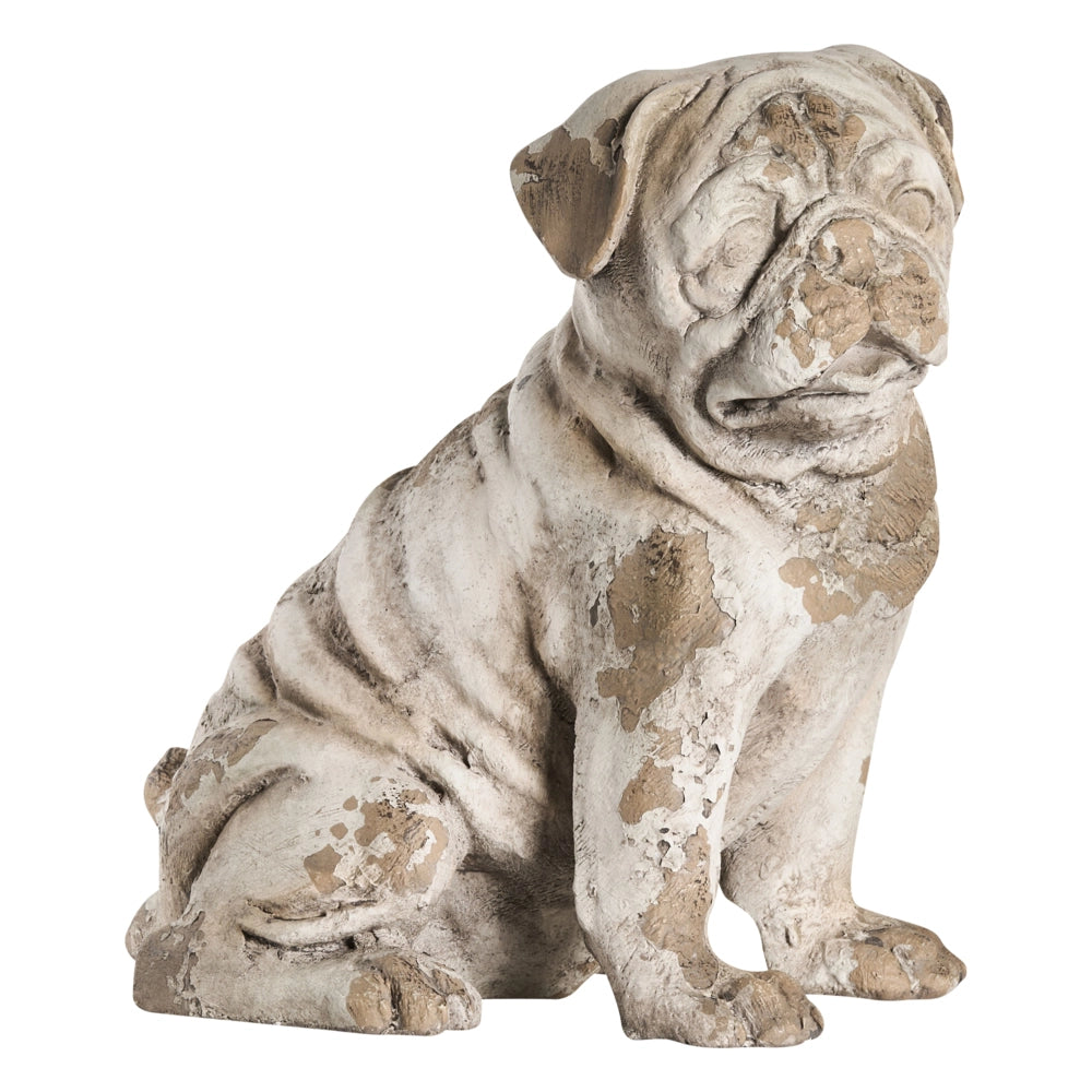 Statuetta decorativa da giardino Beige MgO Cane 17 x 27 x 30 cm Elemento decorativo Giardino Terrazza Patio