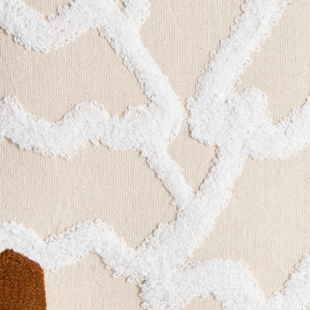 Set di 2 cuscini decorativi in tessuto di cotone bianco beige chiaro con motivo natalizio decorativo 30/45 x 50/45 cm Accessorio per la casa