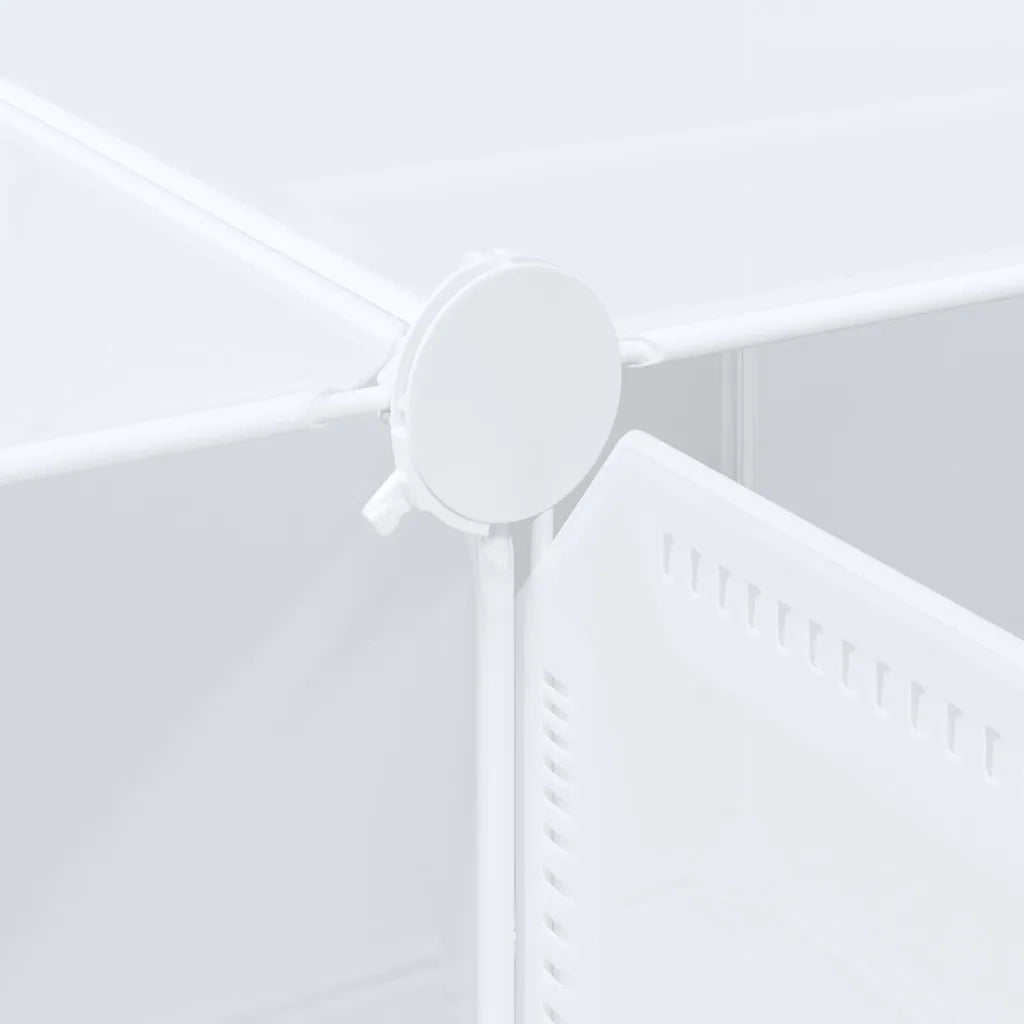 Organizzatore Portaoggetti con 16 Cubi e Aste per Appendere PP