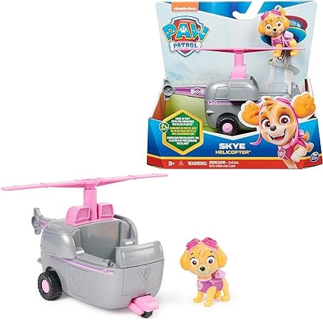 Paw Patrol, Elicottero di Skye, Veicolo e Personaggio Skye, Giochi Bambini, 3+ anni