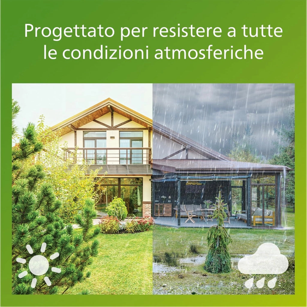 Philips myGarden Samondra - Lampada da parete a LED per esterni, con sensore di movimento, colore: antracite, 2700 K