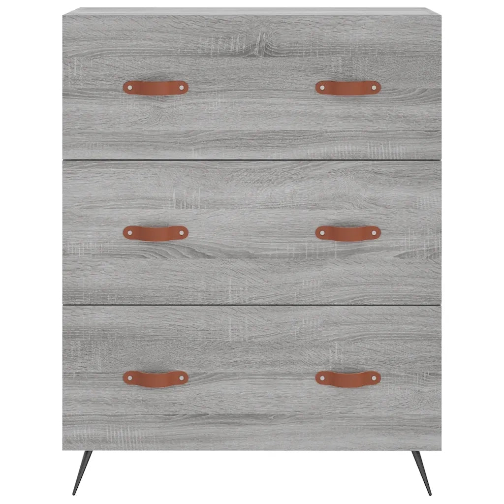 Credenza | Madia | Buffet da pranzo | Armadio da pranzo Grigio Sonoma 69,5x34x180 cm in Legno Multistrato