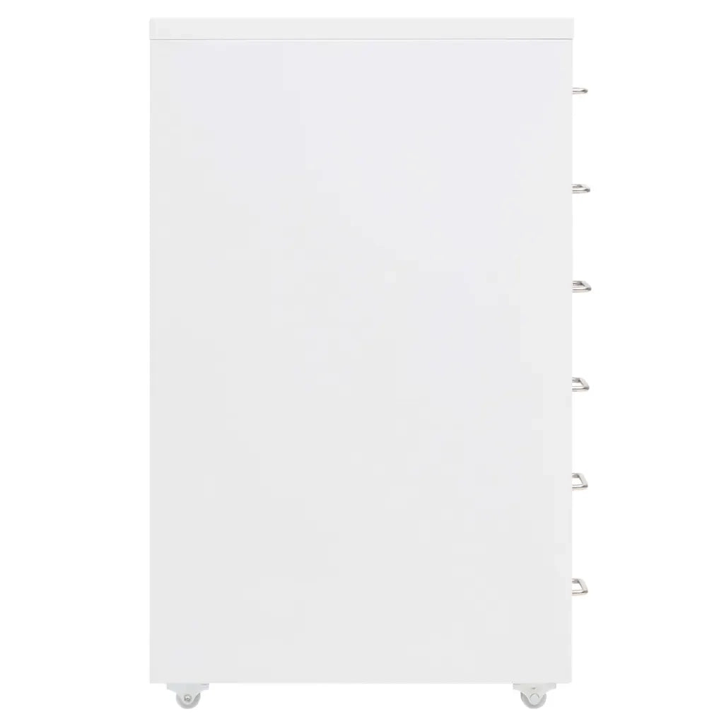 Schedario Mobile Bianco 28x41x69 cm in Metallocod mxl 130103
