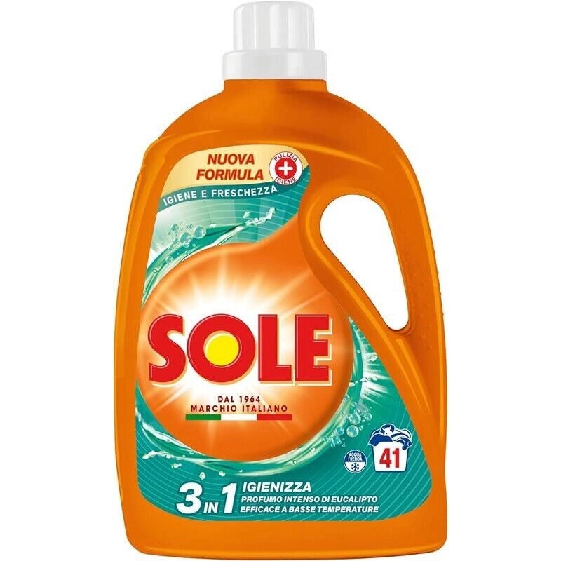 SOLE SET 5 CONFEZIONI DETERSIVO LIQUIDO PER UN TOTALE DI 205 LAVAGGI IGIENE & FRESCHEZZA