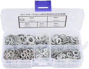 Assortimento di Anelli - Gialli - 700 Pezzi - Anelli a Borchie - Strumenti di Fissaggio per M3 M4 M5 M6 M8 - Adatto per uso domestico e professionale