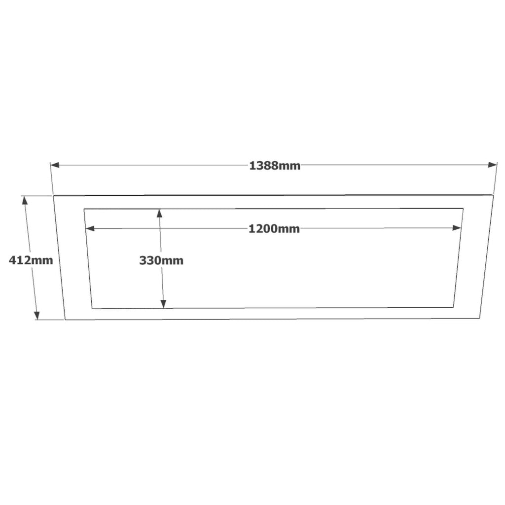 Alleghe, Consolle Specchio Incluso, 139x43x84h cm Marrone Quercia