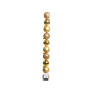 Tubo 10 palline color oro Kaemingk