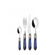 OXFORD Ghiera Argento Anticato, Posate Set 24 pz, Scatola