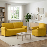 Set di divani 2 pz Giallo Velluto 3424920